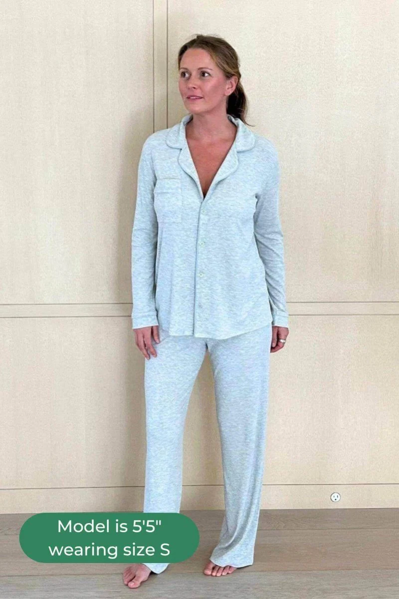 Juliette Ribbed Long Sleeve Pajama Set - Image 3
