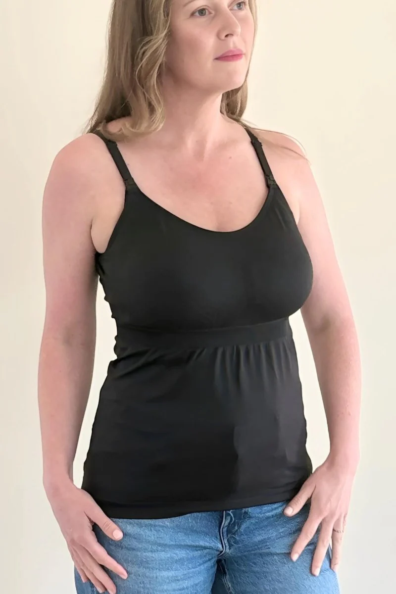 Stages Maternity, Nursing & Wearable Pump Tank Top | Midnight - Image 4