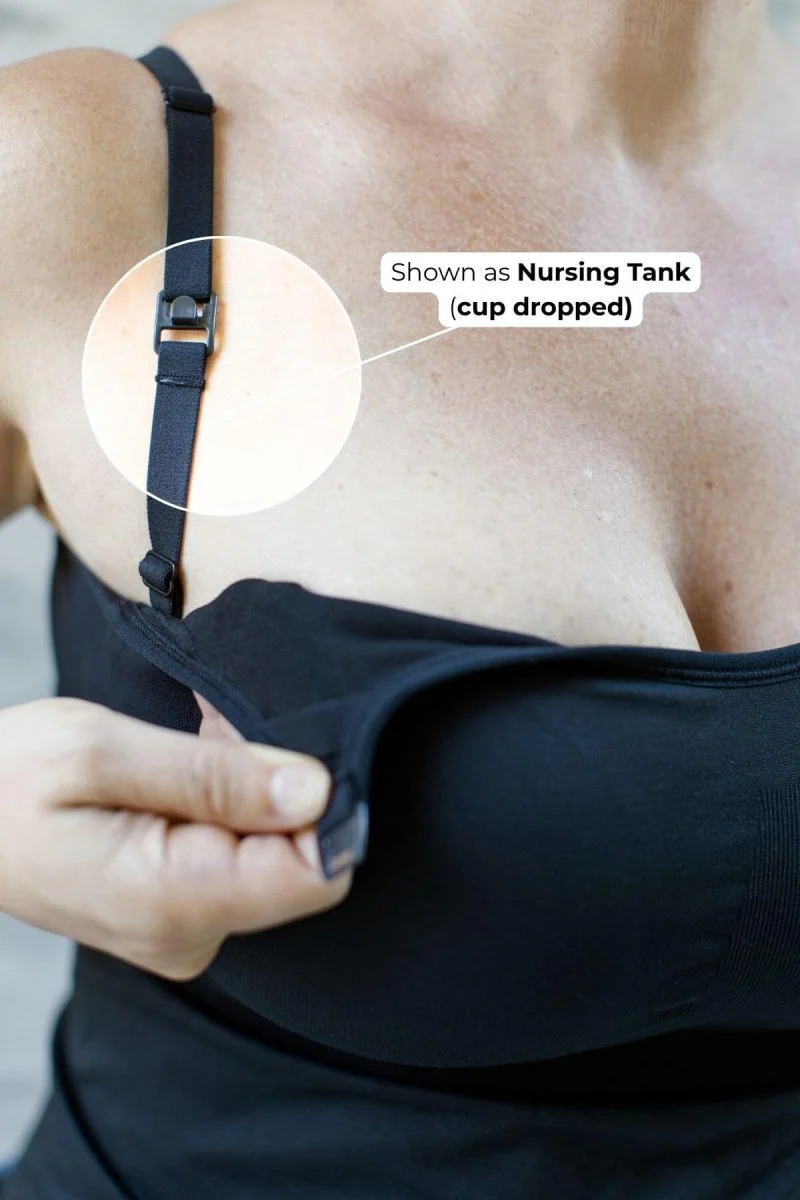 Stages Maternity, Nursing & Wearable Pump Tank Top | Midnight - Image 8