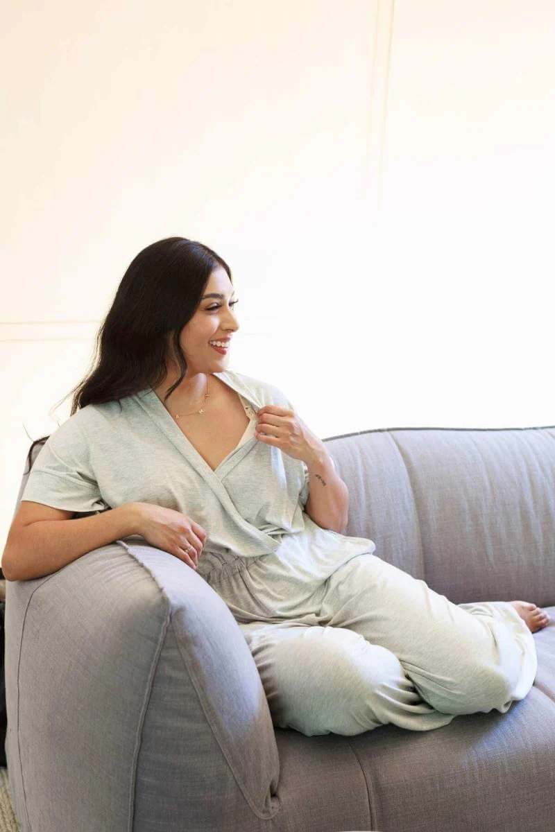 Suzanne Jersey Nursing Jumpsuit - Image 13