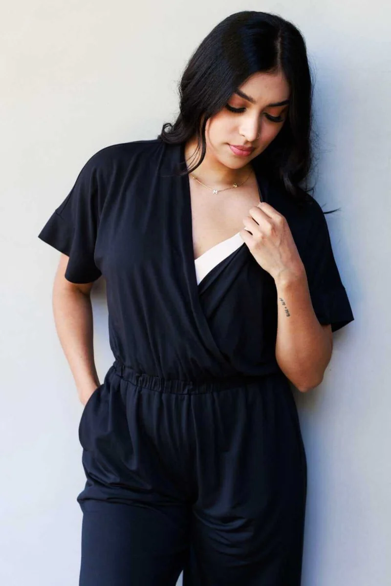 Suzanne Jersey Nursing Jumpsuit - Image 18
