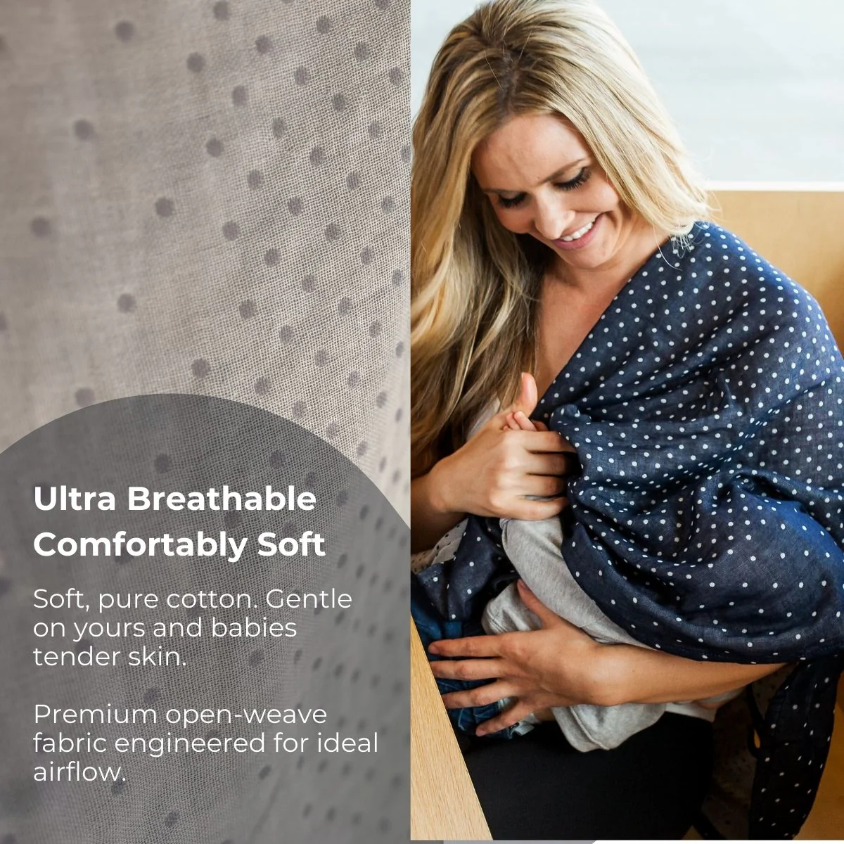 The Haven™ 100% Cotton 7-in-1 Nursing Cover - Image 3